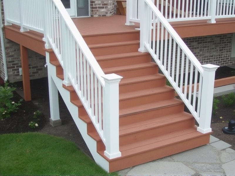 trex composite decking stairs