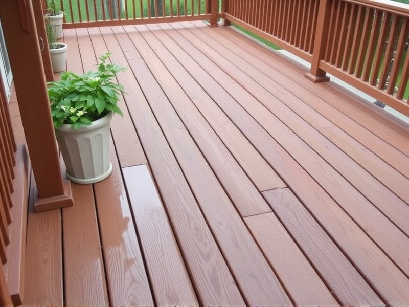 wax or oil composite decking