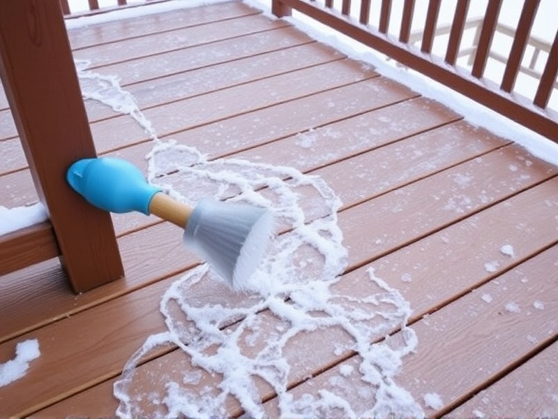 Winter Maintenance: How to Remove Ice Safely from Composite Decks