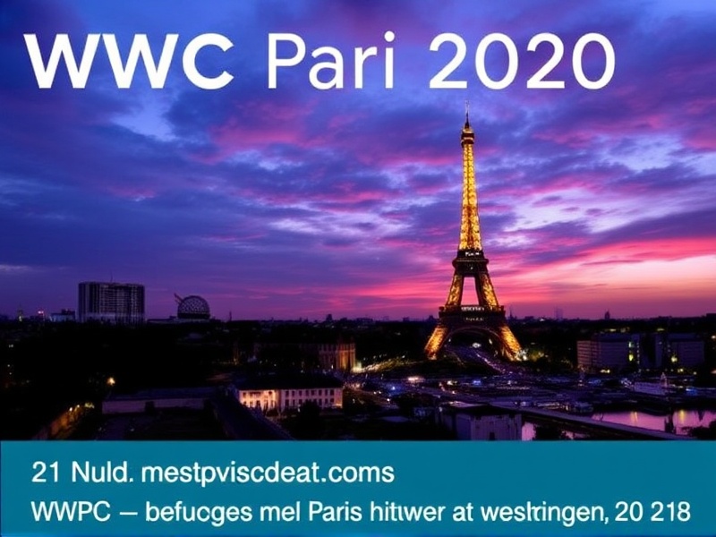 Workshops and Sessions at WPC Paris 2020