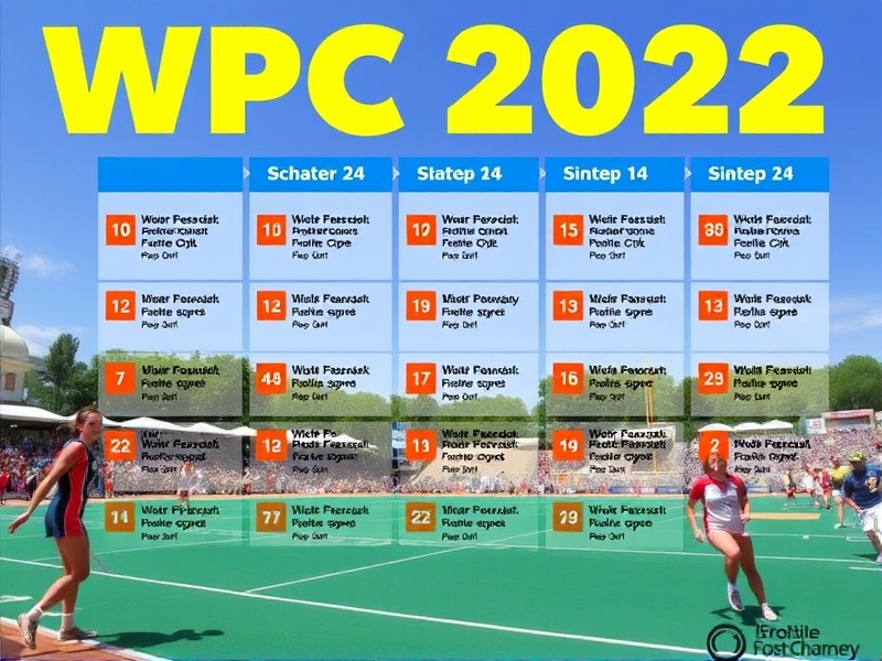 WPC 2022 Schedule Today: Your Daily Guide to Excitement