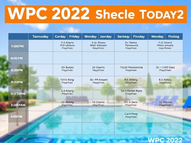 wpc 2022 schedule today
