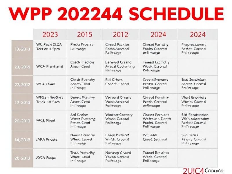 wpc 2024 banding schedule