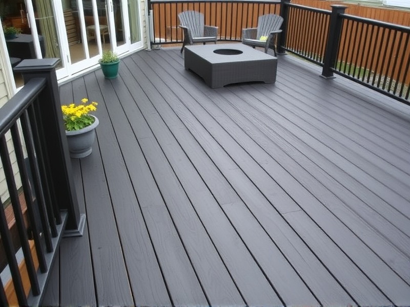 black composite decking images