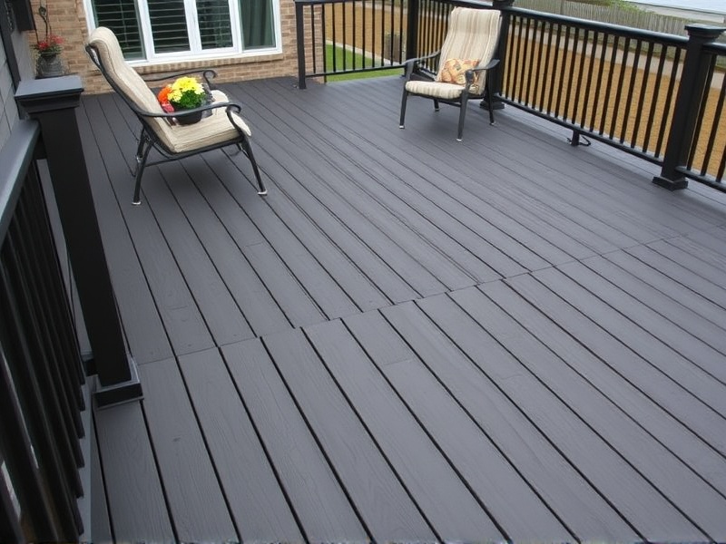 black composite decking menards