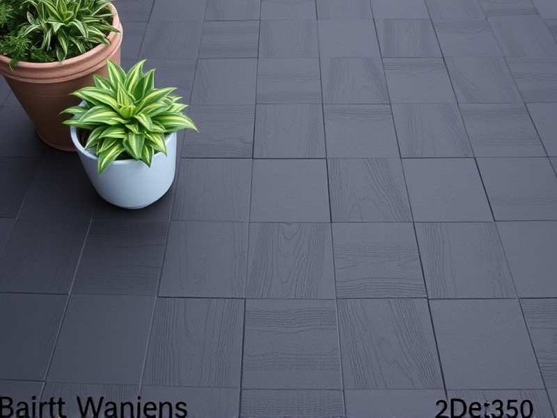 black deck tiles