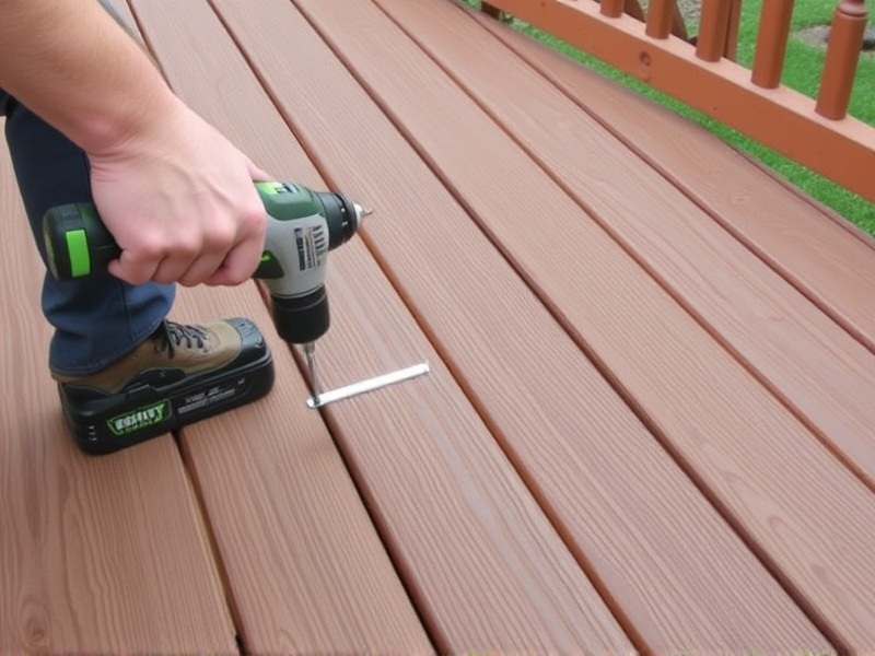 can you drill into composite decking