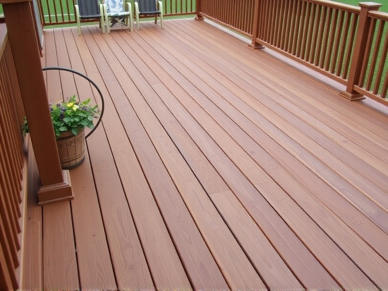 cedar color composite decking