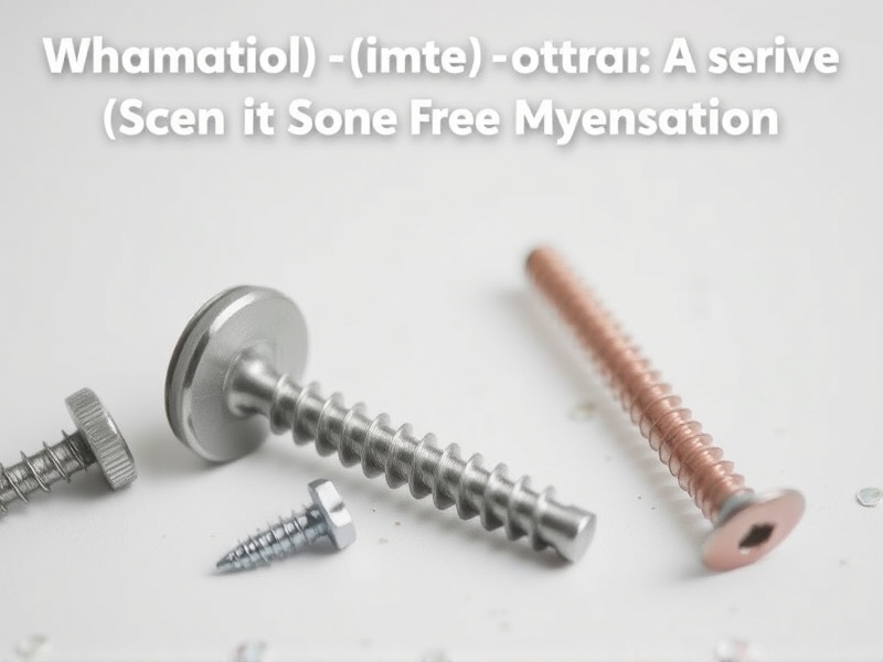 Choosing the Right Composite Screw for Your Project