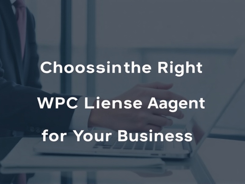Choosing the Right WPC License Agent for Your Business