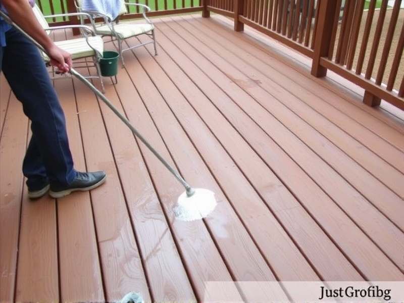 cleaning composite decking tips