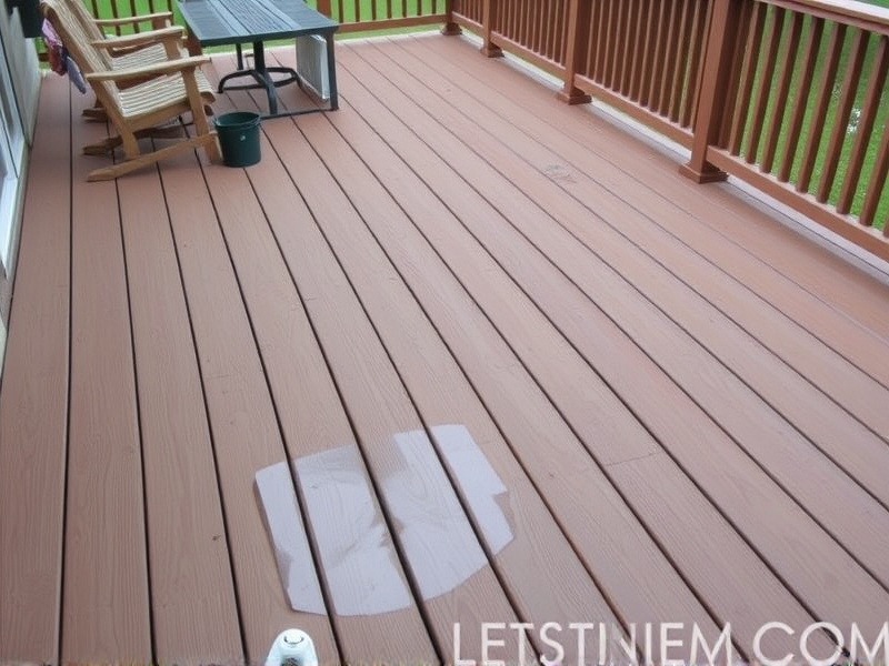 cleaning composite decking