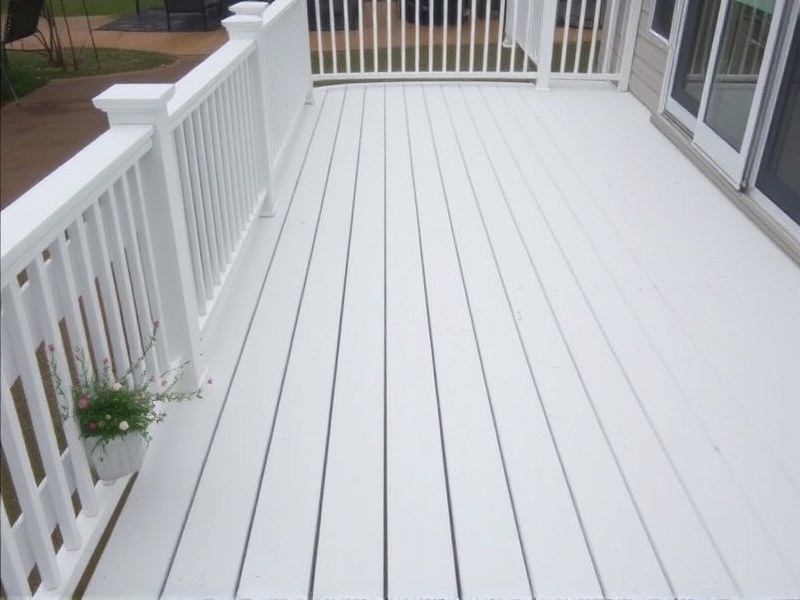 cleaning white composite decking
