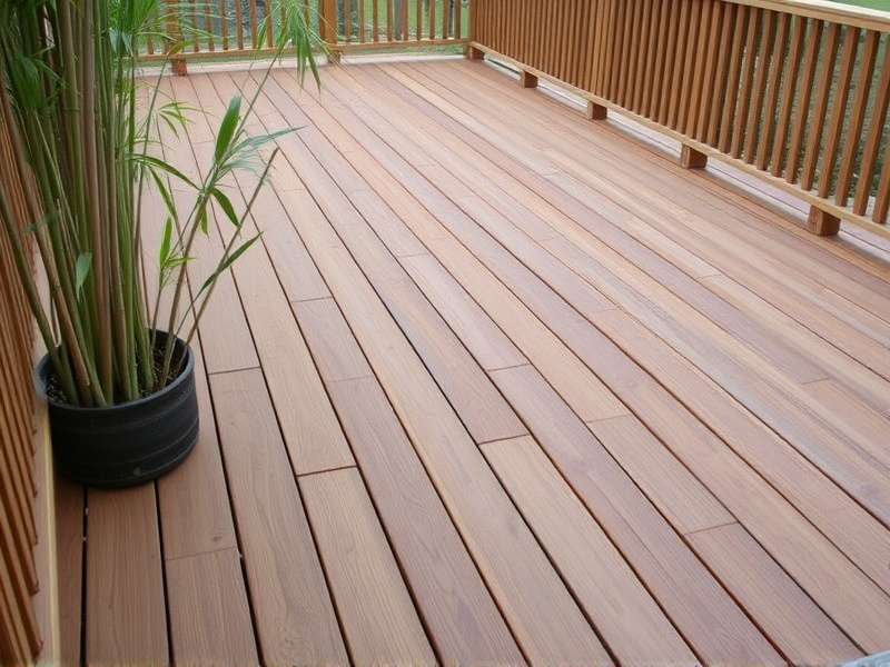 composite decking bamboo