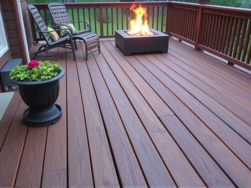 composite decking flammable