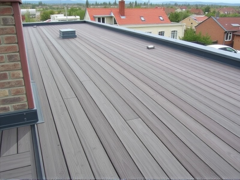composite decking for roof material