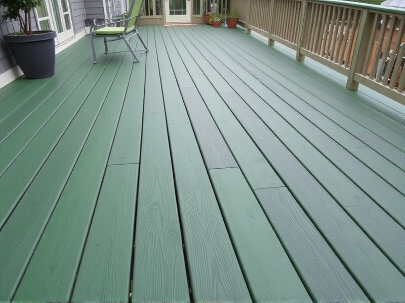 composite decking green color