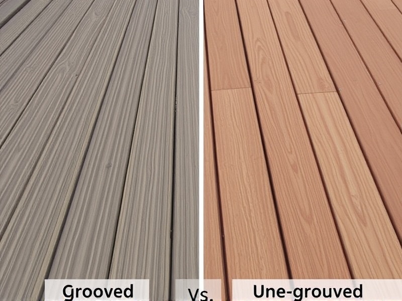composite decking grooved vs ungrooved