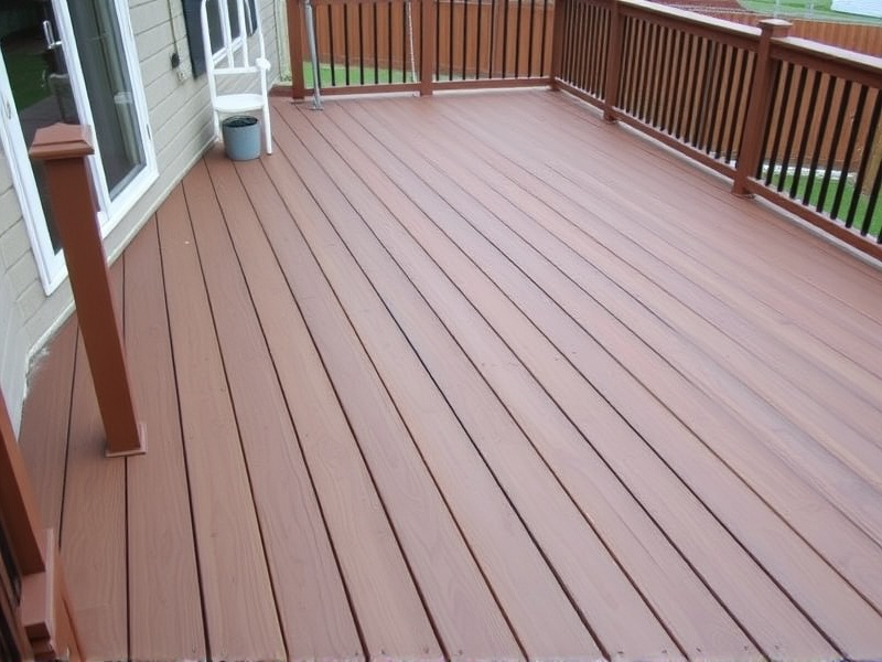 composite decking installed