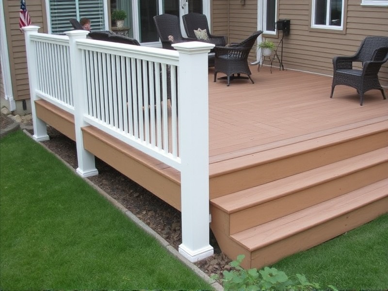 composite decking newel posts