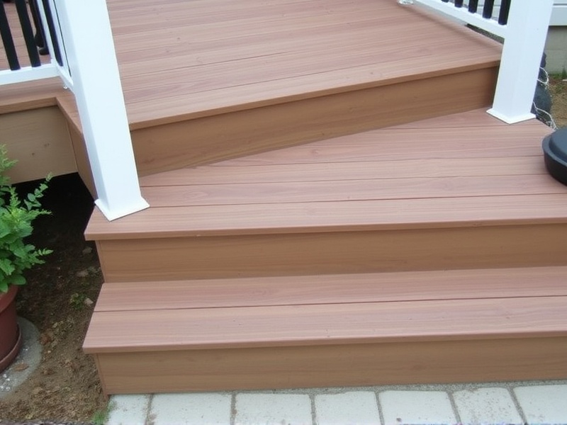 composite decking on 12 stair depth