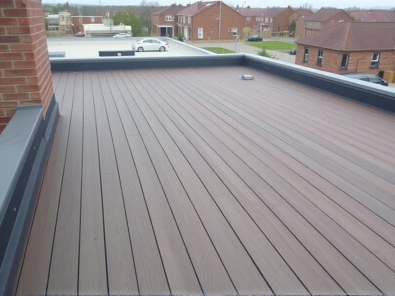 composite decking over flat roof