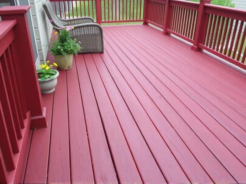 composite decking red