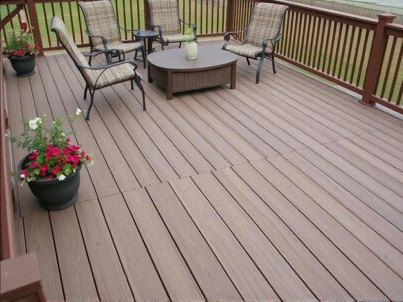 composite decking trex overstock