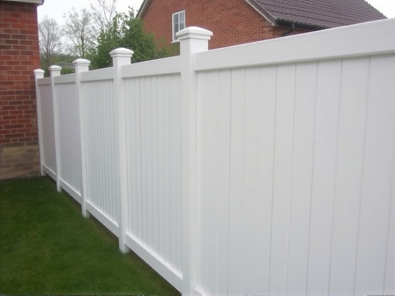 composite fencing panels white