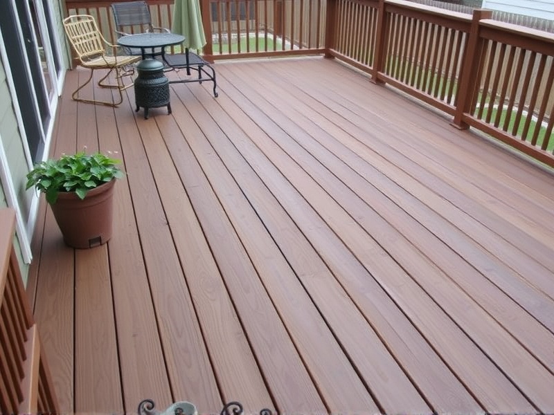covering wood deck composite decking