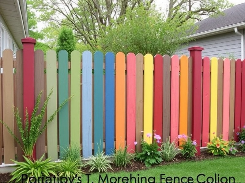 Creative Fence Colors for Unique Backyard Designs