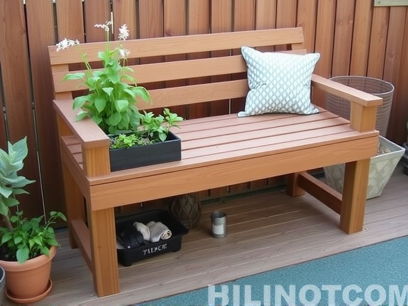 Deck Bench and Planter: A Perfect Combination for Small Gardens