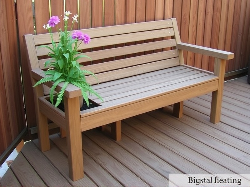 deck bench and planter