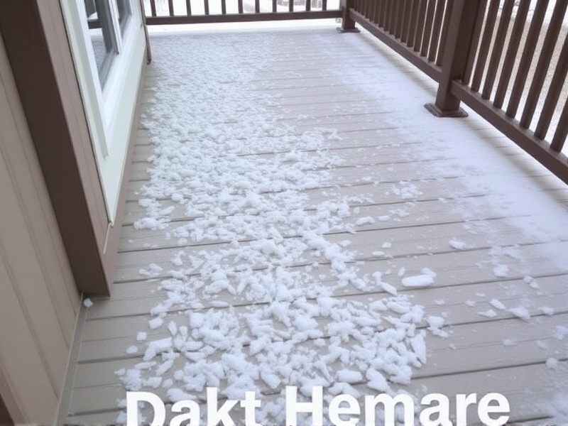 sidewalk salt on composite decking