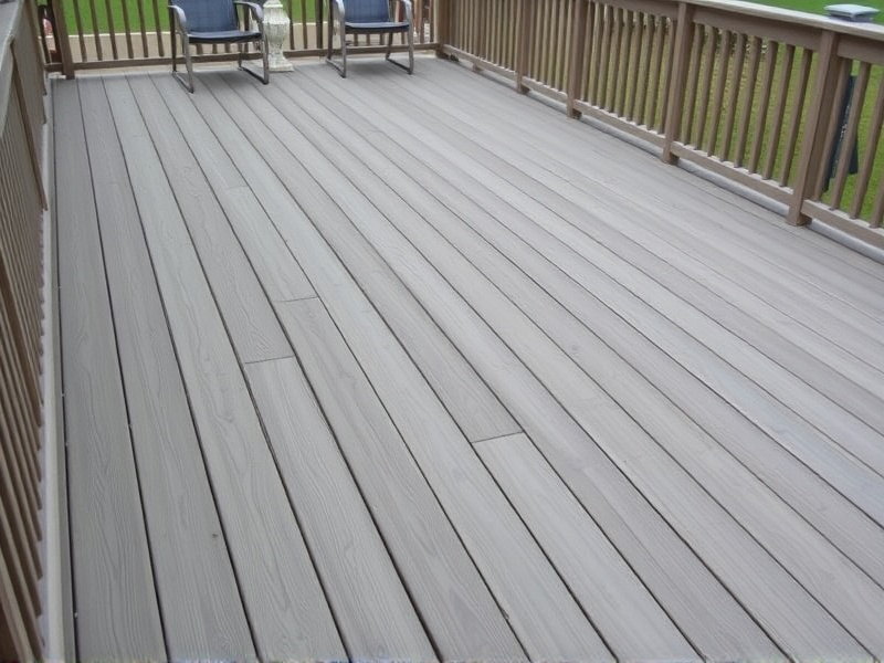 silver ash composite decking