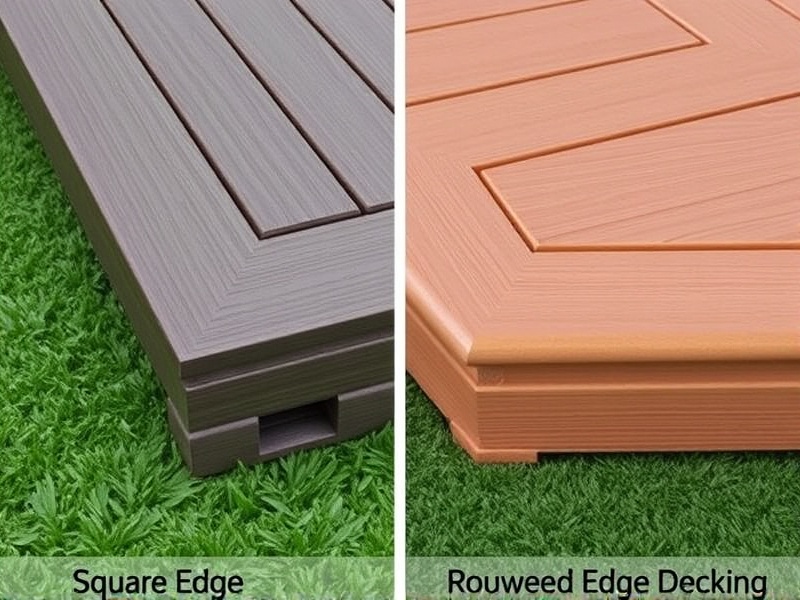 square.edge vs grooved edge composite decking