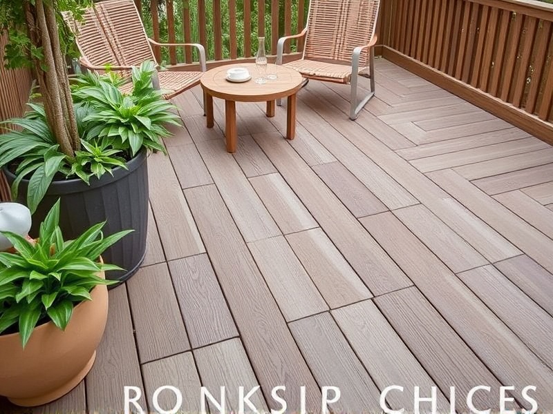 Sustainable Choices: Non-Slip Composite Decking Tiles for Eco-Friendly Living