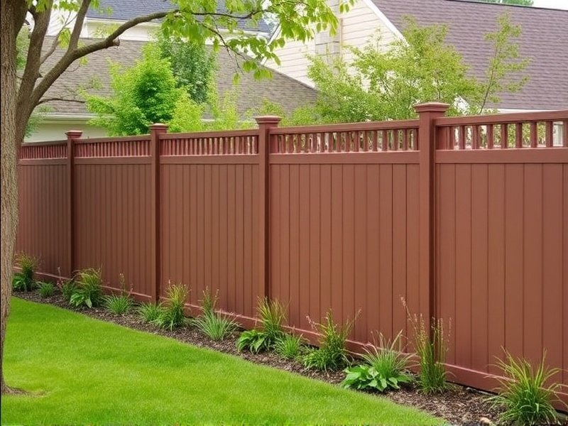 The Eco-Friendly Benefits of Brown Vinyl Fencing