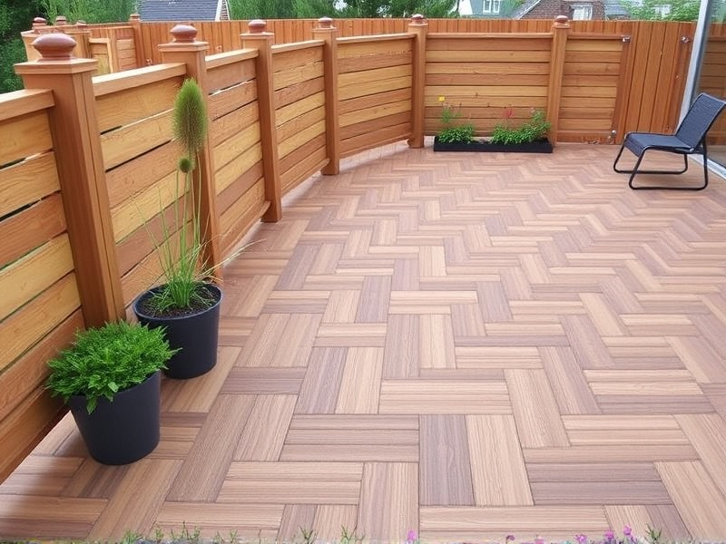 The Modern Appeal of WPC Decking and Fencing with Parquet Surface