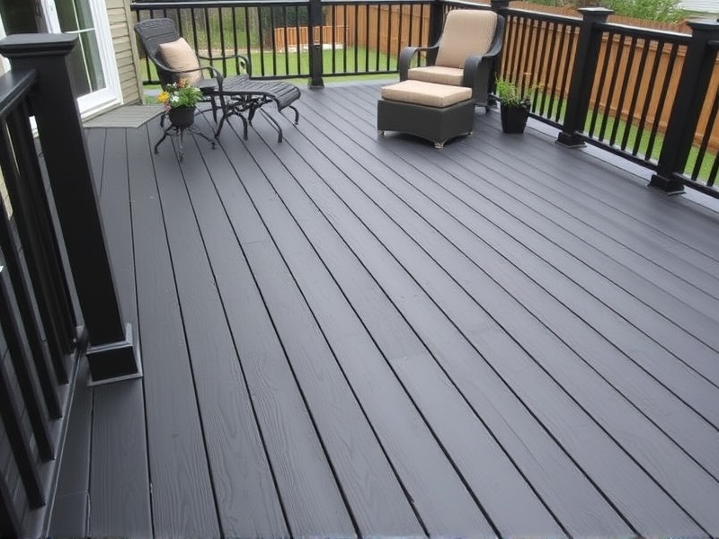 trex black decking