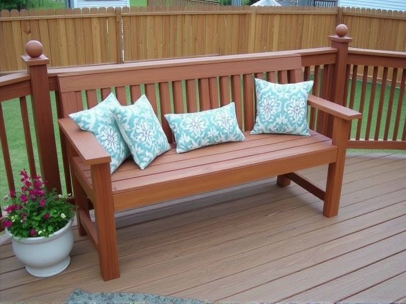 trex deck bench ideas