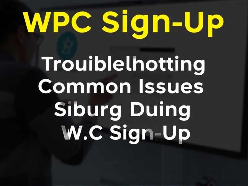 Troubleshooting Common Issues During WPC Sign Up