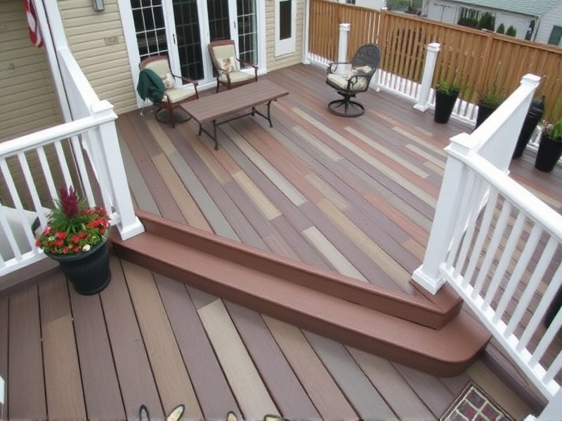 two tone composite decking ideas