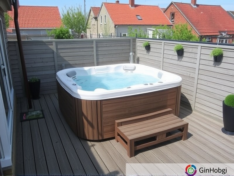 whirlpool auf wpc terrasse stellen