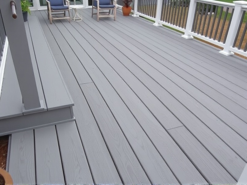 who makes square edge capped gray composite decking