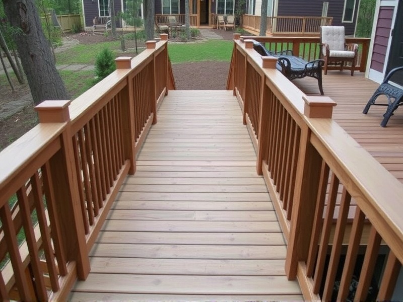 wood deck walkway