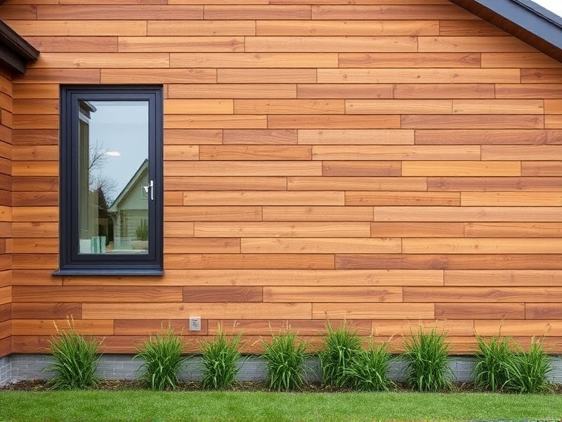 wooden cladding for exterior walls