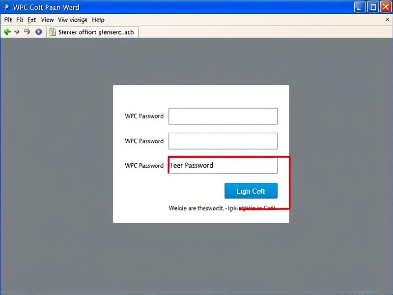 wpc login password