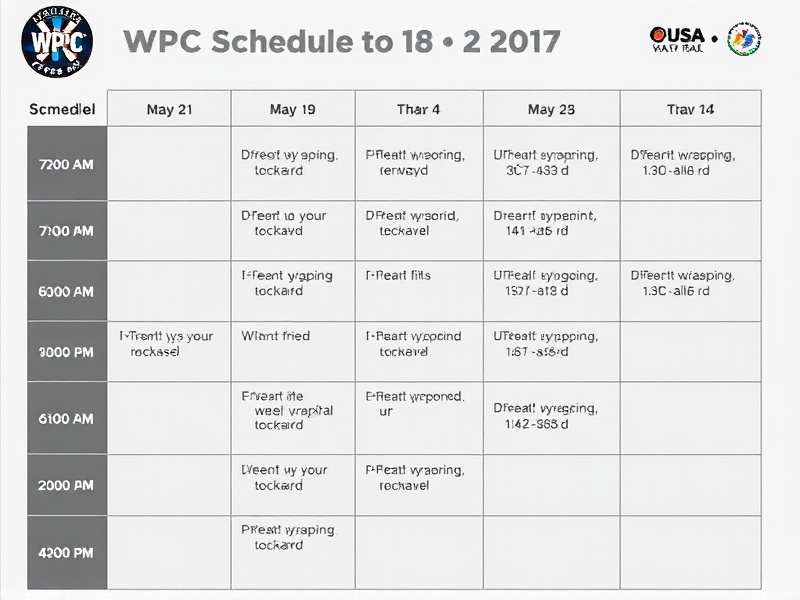 wpc schedule