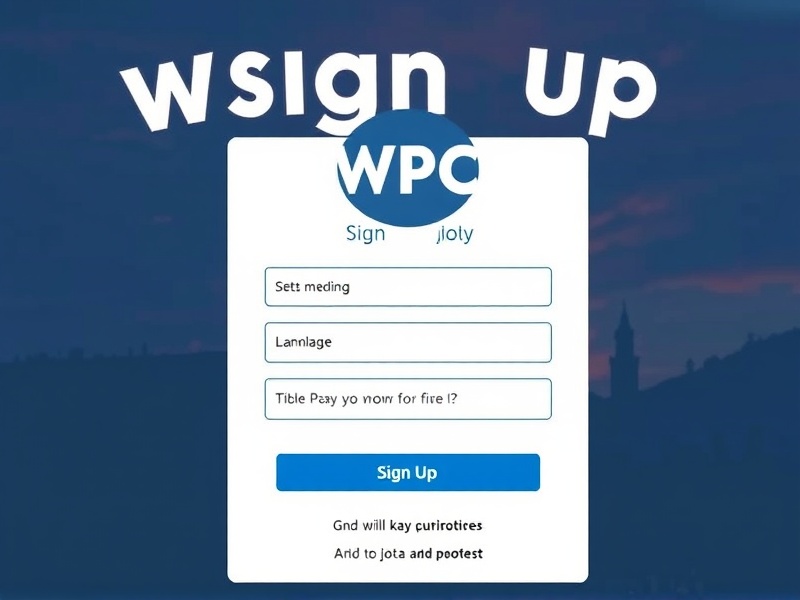 wpc sign up